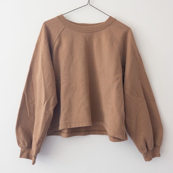 Abercrombie & Fitch Tops - Abercrombie & Fitch Cropped Bell Sleeve Crewneck Sweatshirt, Size Medium